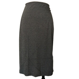Vintage 90s Max Nugus Gray Pencil Skirt Size M L Office Siren Designer Soft